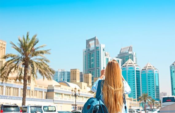 Woman's back with Best Travel Agency in Sharjah